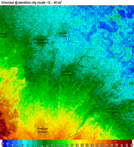 Zoom OUT 2x Chontaul, Russia elevation map