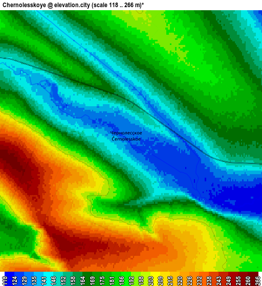 Zoom OUT 2x Chernolesskoye, Russia elevation map