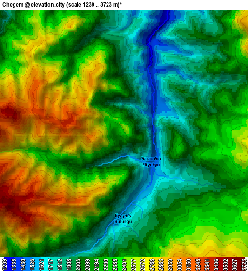 Zoom OUT 2x Chegem, Russia elevation map