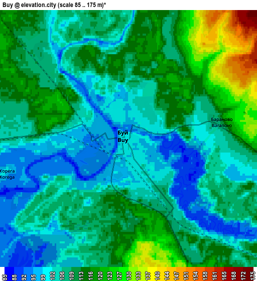 Zoom OUT 2x Buy, Russia elevation map