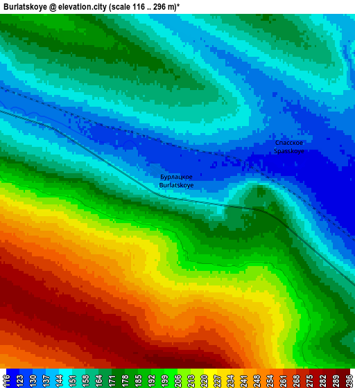 Zoom OUT 2x Burlatskoye, Russia elevation map