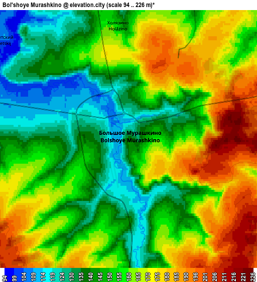 Zoom OUT 2x Bol’shoye Murashkino, Russia elevation map