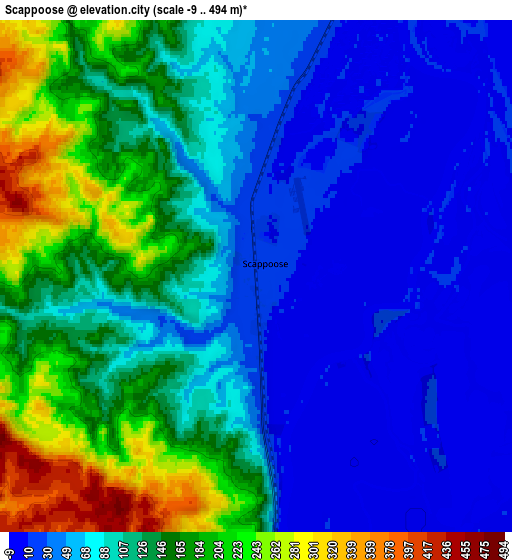 Zoom OUT 2x Scappoose, United States elevation map