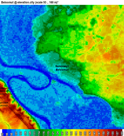 Zoom OUT 2x Beloomut, Russia elevation map