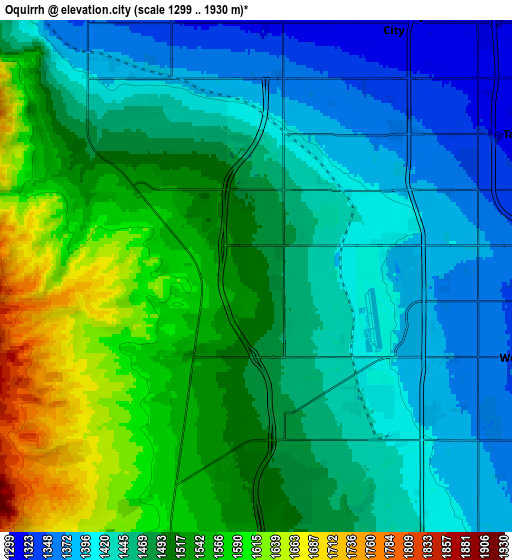 Zoom OUT 2x Oquirrh, United States elevation map