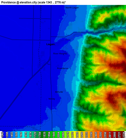 Zoom OUT 2x Providence, United States elevation map