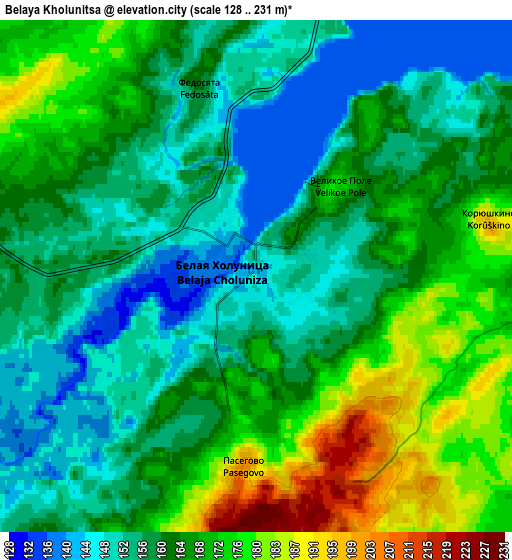 Zoom OUT 2x Belaya Kholunitsa, Russia elevation map