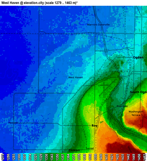 Zoom OUT 2x West Haven, United States elevation map