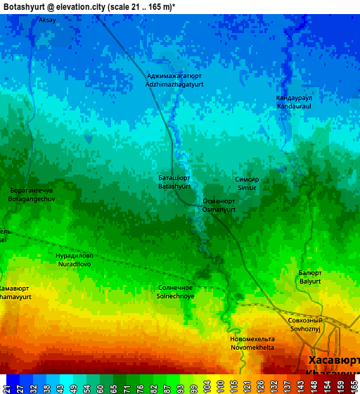 Zoom OUT 2x Botashyurt, Russia elevation map