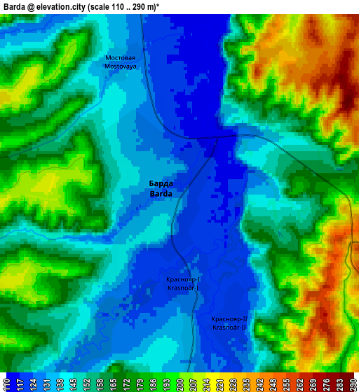 Zoom OUT 2x Barda, Russia elevation map