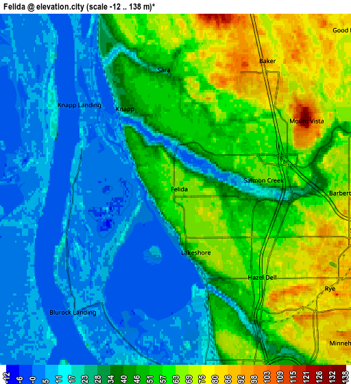 Zoom OUT 2x Felida, United States elevation map