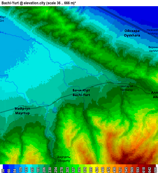 Zoom OUT 2x Bachi-Yurt, Russia elevation map