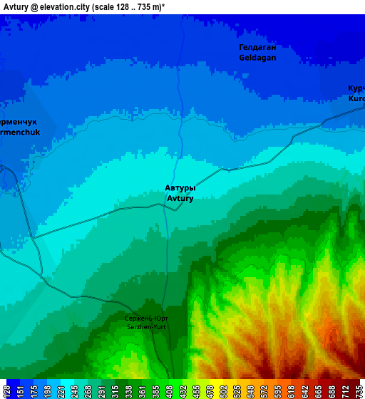 Zoom OUT 2x Avtury, Russia elevation map