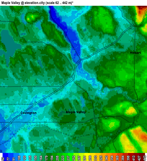 Zoom OUT 2x Maple Valley, United States elevation map