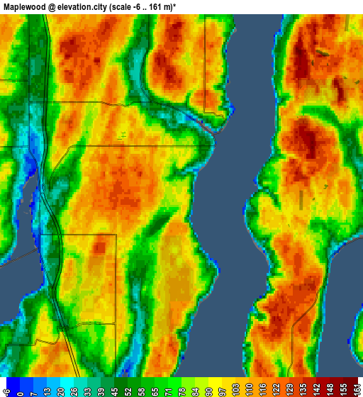 Zoom OUT 2x Maplewood, United States elevation map