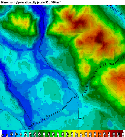 Zoom OUT 2x Mirrormont, United States elevation map