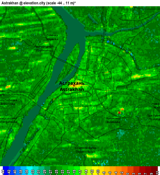 Zoom OUT 2x Astrakhan, Russia elevation map