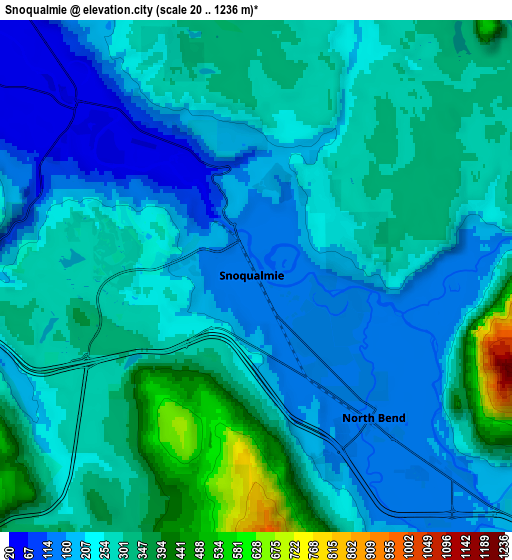 Zoom OUT 2x Snoqualmie, United States elevation map