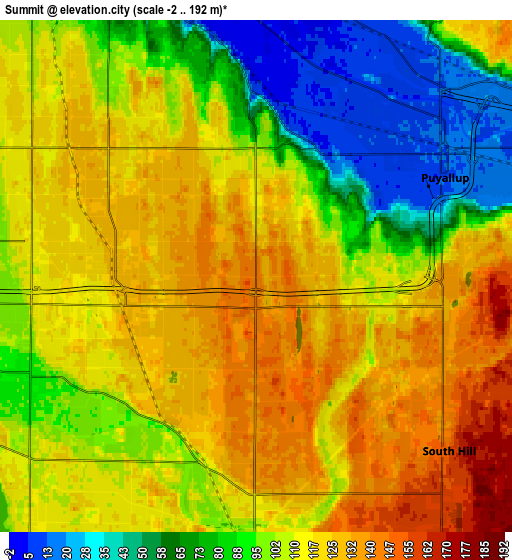 Zoom OUT 2x Summit, United States elevation map