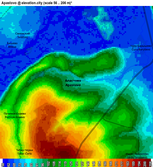 Zoom OUT 2x Apastovo, Russia elevation map