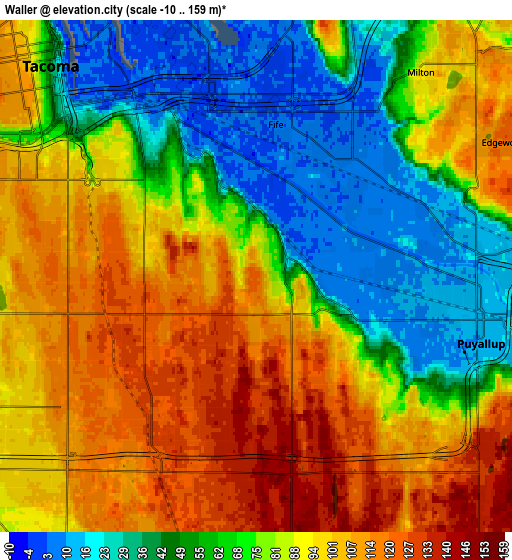 Zoom OUT 2x Waller, United States elevation map