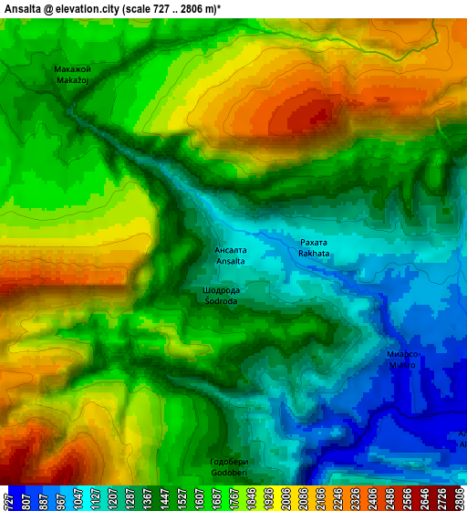 Zoom OUT 2x Ansalta, Russia elevation map