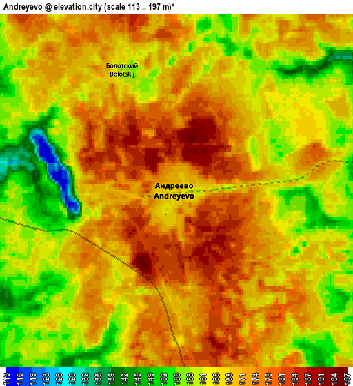 Zoom OUT 2x Andreyevo, Russia elevation map