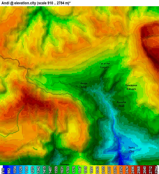 Zoom OUT 2x Andi, Russia elevation map