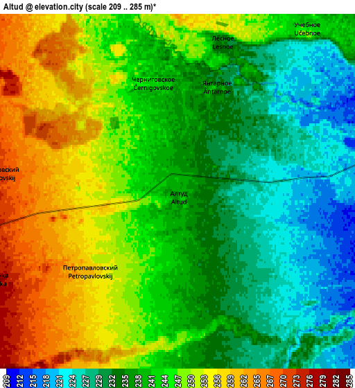 Zoom OUT 2x Altud, Russia elevation map