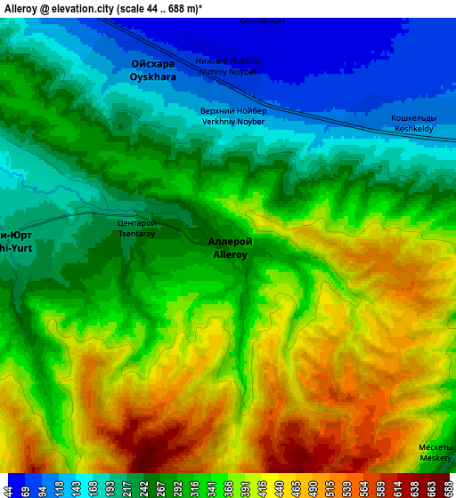 Zoom OUT 2x Alleroy, Russia elevation map