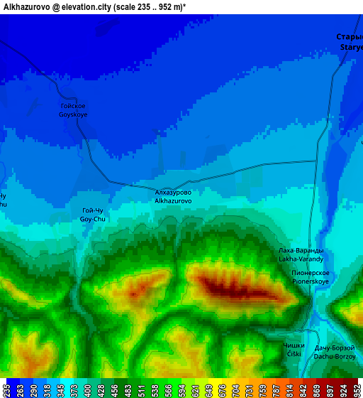 Zoom OUT 2x Alkhazurovo, Russia elevation map