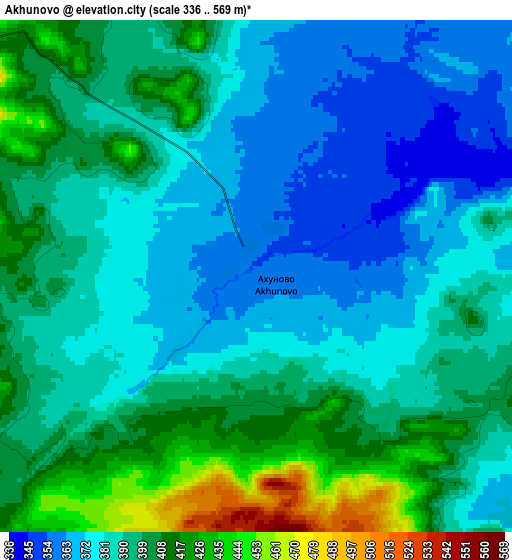 Zoom OUT 2x Akhunovo, Russia elevation map