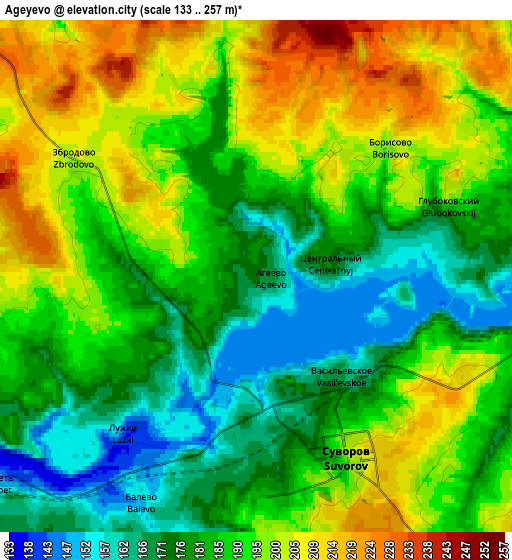 Zoom OUT 2x Ageyevo, Russia elevation map