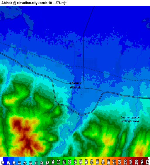 Zoom OUT 2x Abinsk, Russia elevation map