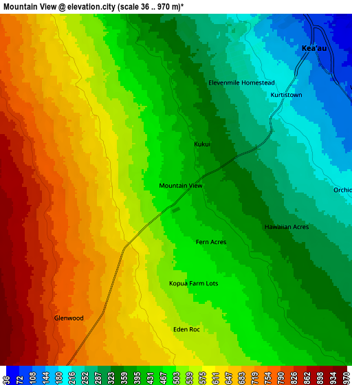 Zoom OUT 2x Mountain View, United States elevation map