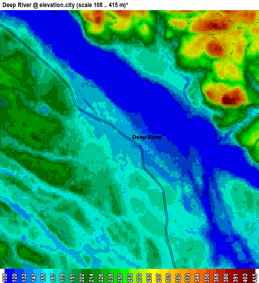 Zoom OUT 2x Deep River, Canada elevation map
