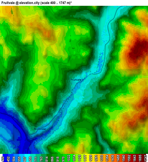 Zoom OUT 2x Fruitvale, Canada elevation map