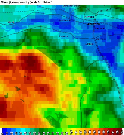 Zoom OUT 2x Viken, Sweden elevation map