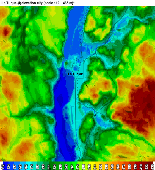 Zoom OUT 2x La Tuque, Canada elevation map