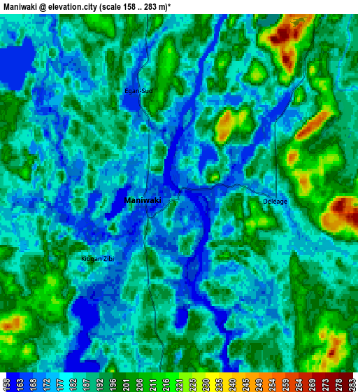 Zoom OUT 2x Maniwaki, Canada elevation map