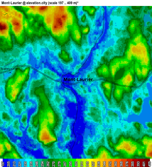 Zoom OUT 2x Mont-Laurier, Canada elevation map