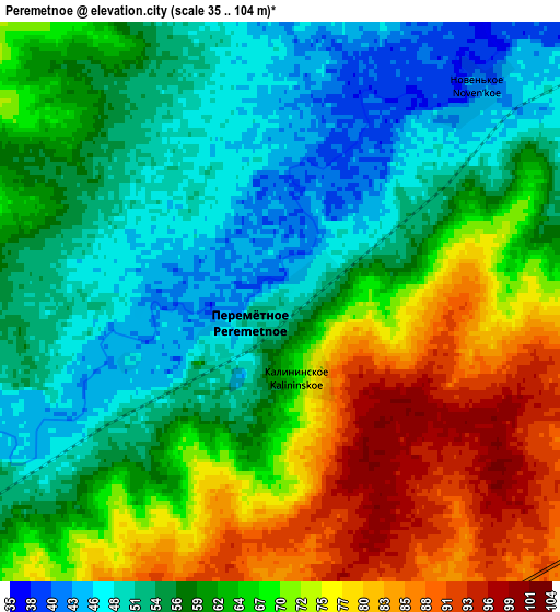 Zoom OUT 2x Peremetnoe, Kazakhstan elevation map