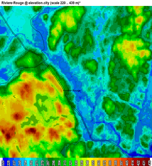 Zoom OUT 2x Rivière-Rouge, Canada elevation map