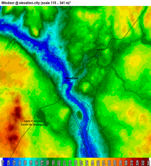Zoom OUT 2x Windsor, Canada elevation map