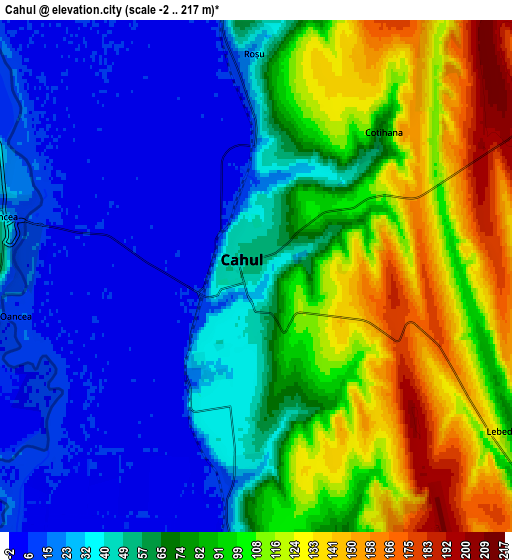 Zoom OUT 2x Cahul, Moldova elevation map