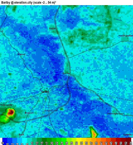 Zoom OUT 2x Barlby, United Kingdom elevation map