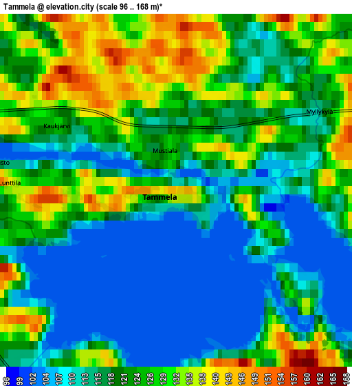 Zoom OUT 2x Tammela, Finland elevation map