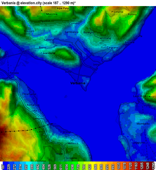 Zoom OUT 2x Verbania, Italy elevation map