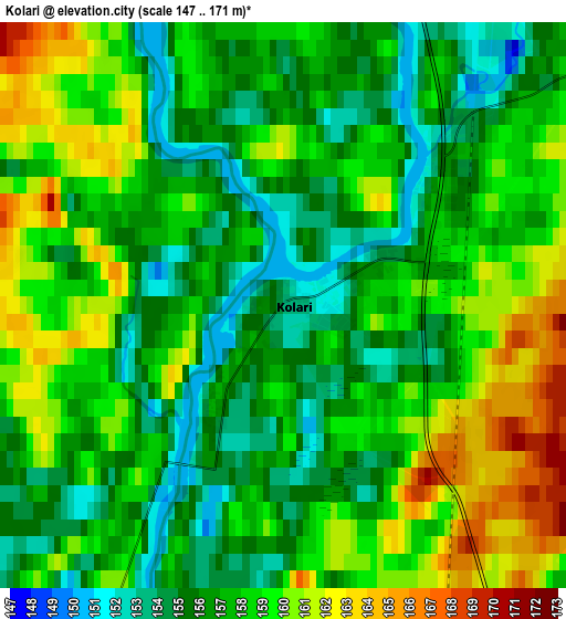 Zoom OUT 2x Kolari, Finland elevation map