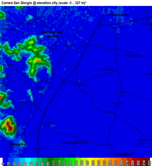 Zoom OUT 2x Carrara San Giorgio, Italy elevation map